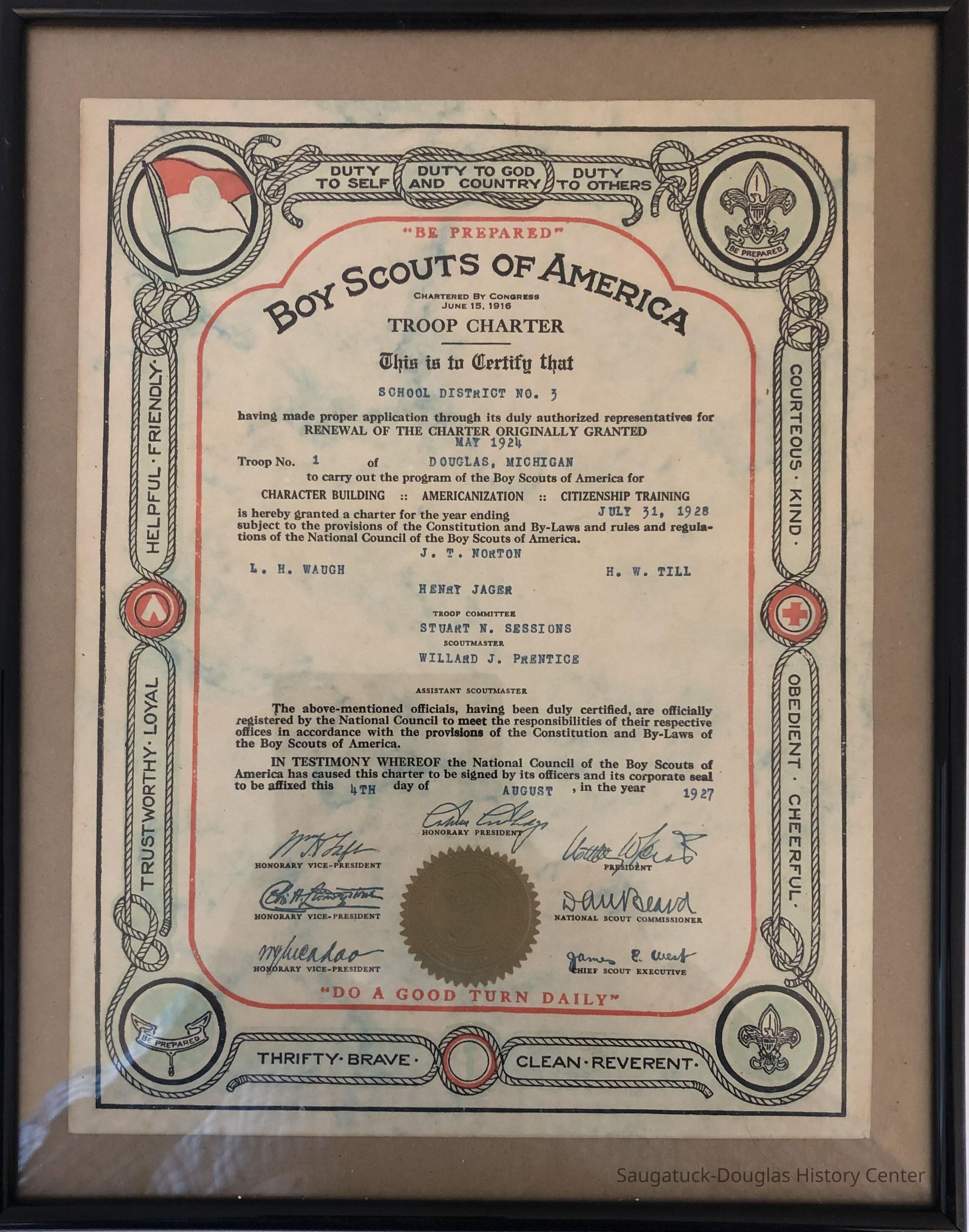          Framed Charter picture number 1
   