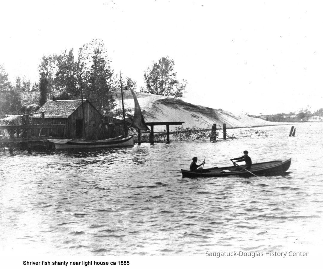 Shriver fish house near lighthouse 1885.jpg 191KB; very low resolution image so difficult to identify location