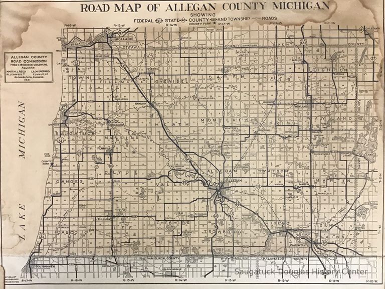          Road Map of Allegan County Michigan picture number 1
   