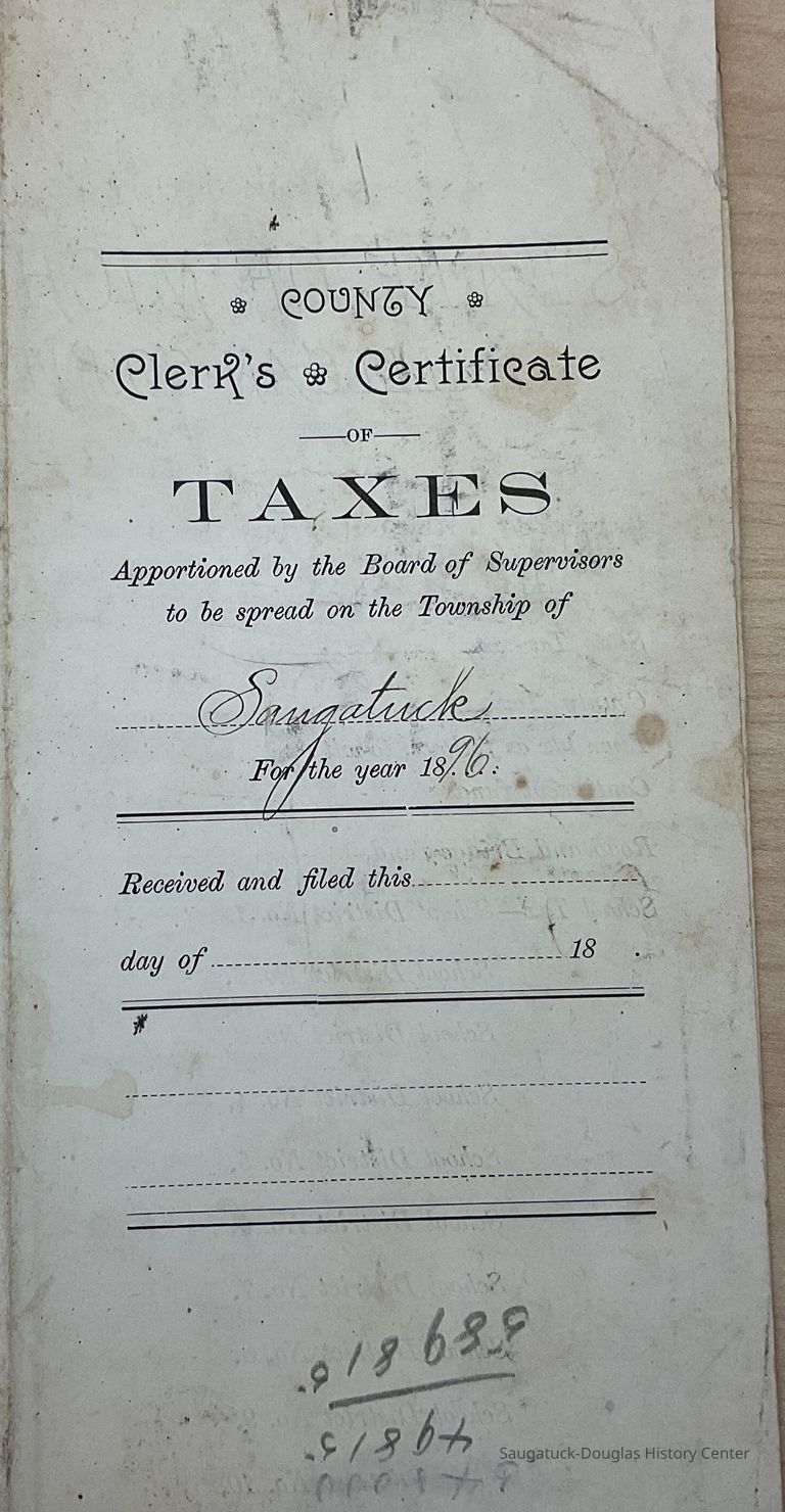          County of Allegan Clerk's Certificate of taxes picture number 1
   