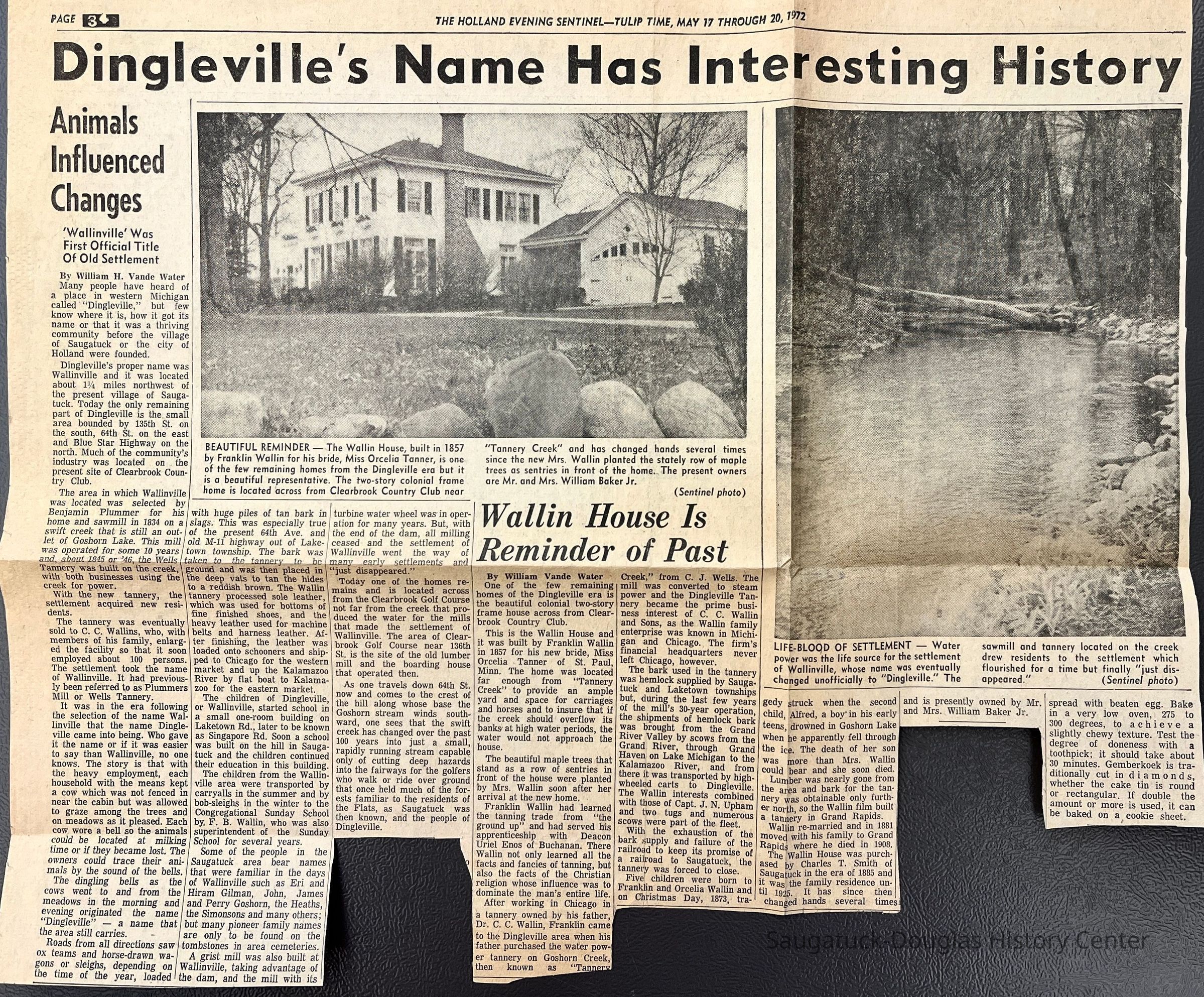 Dingleville's Name Has Interesting History picture number 1