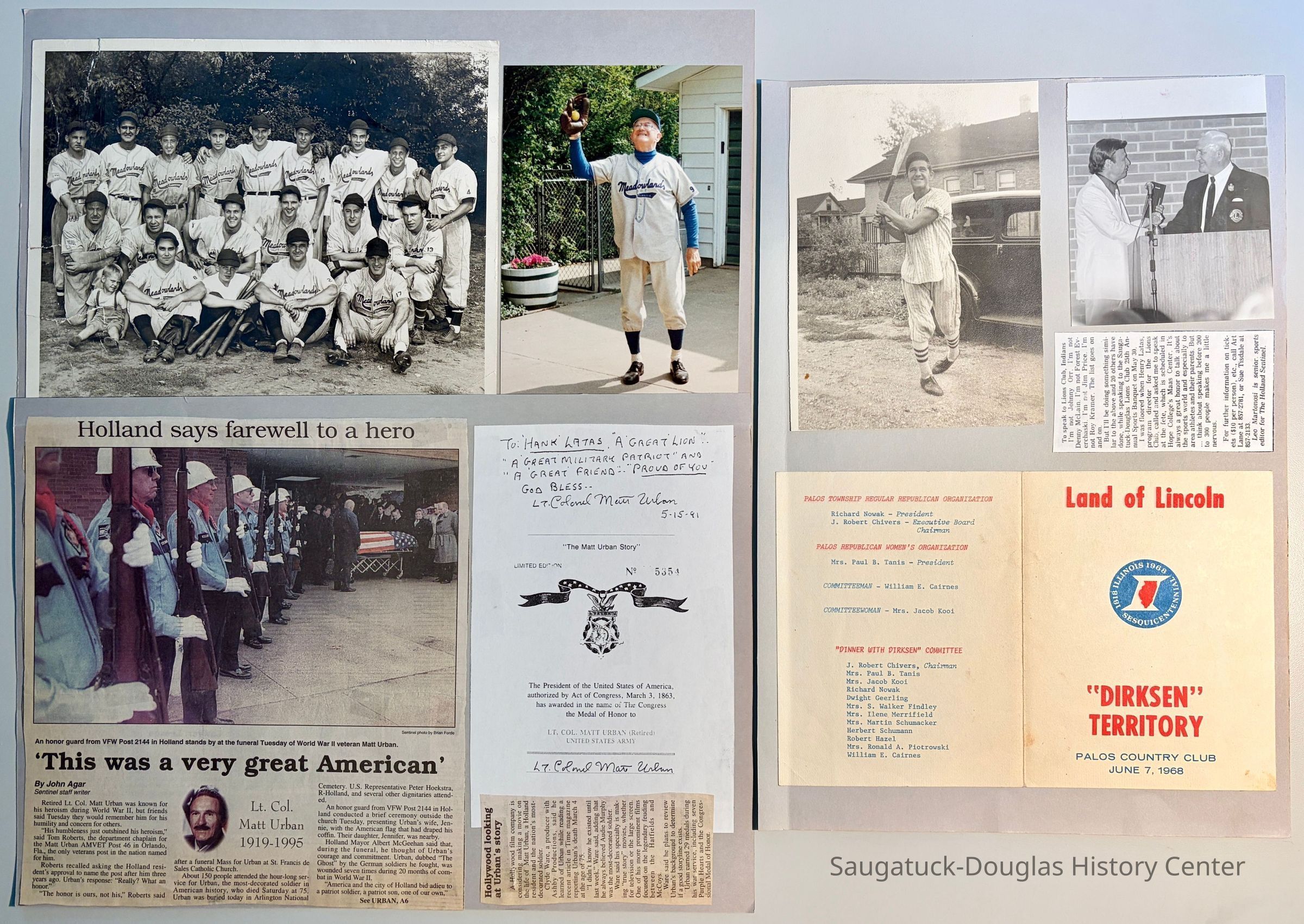          Hank Latas scrapbook pages
   