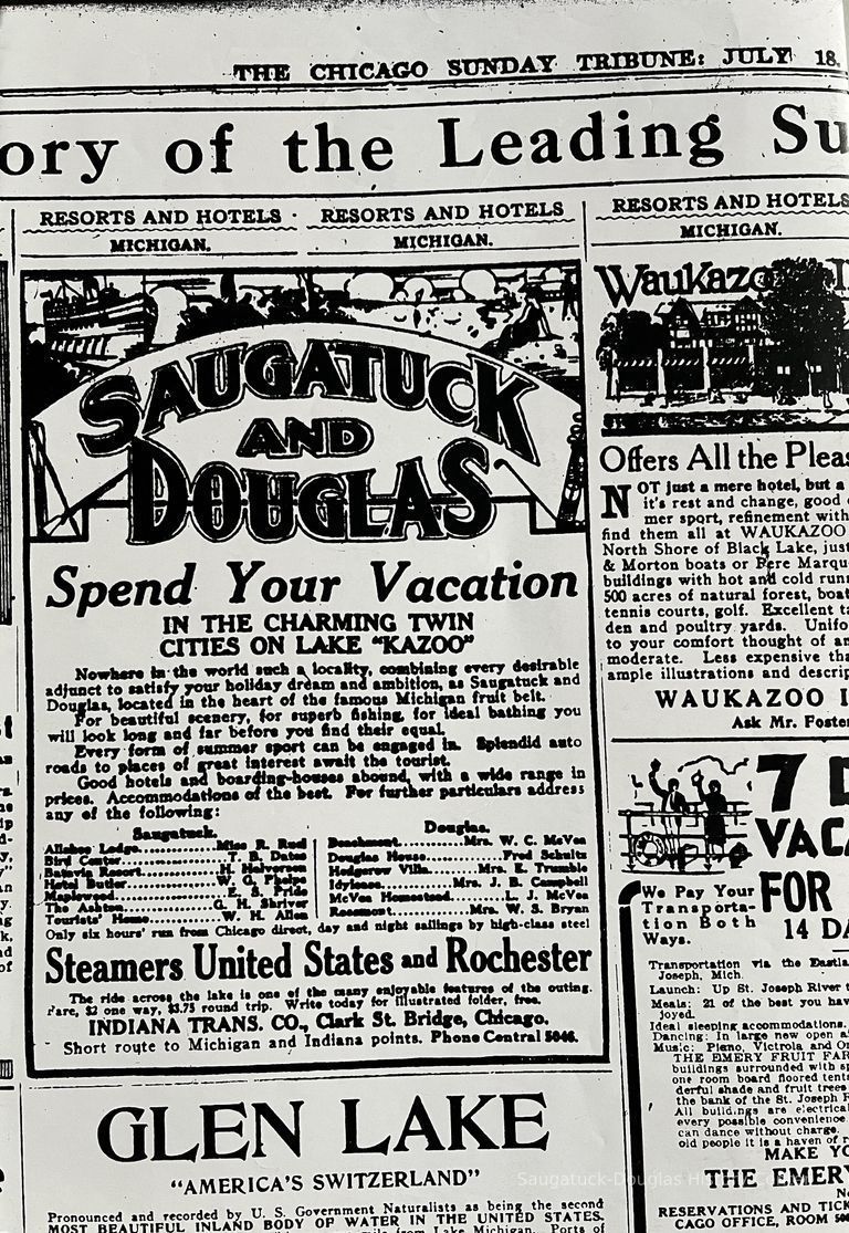          Chicago Sunday Tribune, July 18, 1915 for the Steamers United States and Rochester.
   