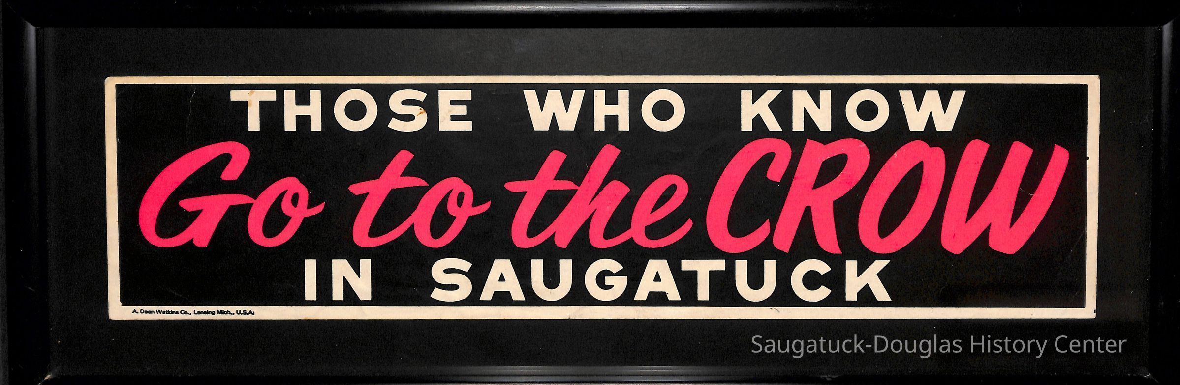          The Crow bumper sticker
   