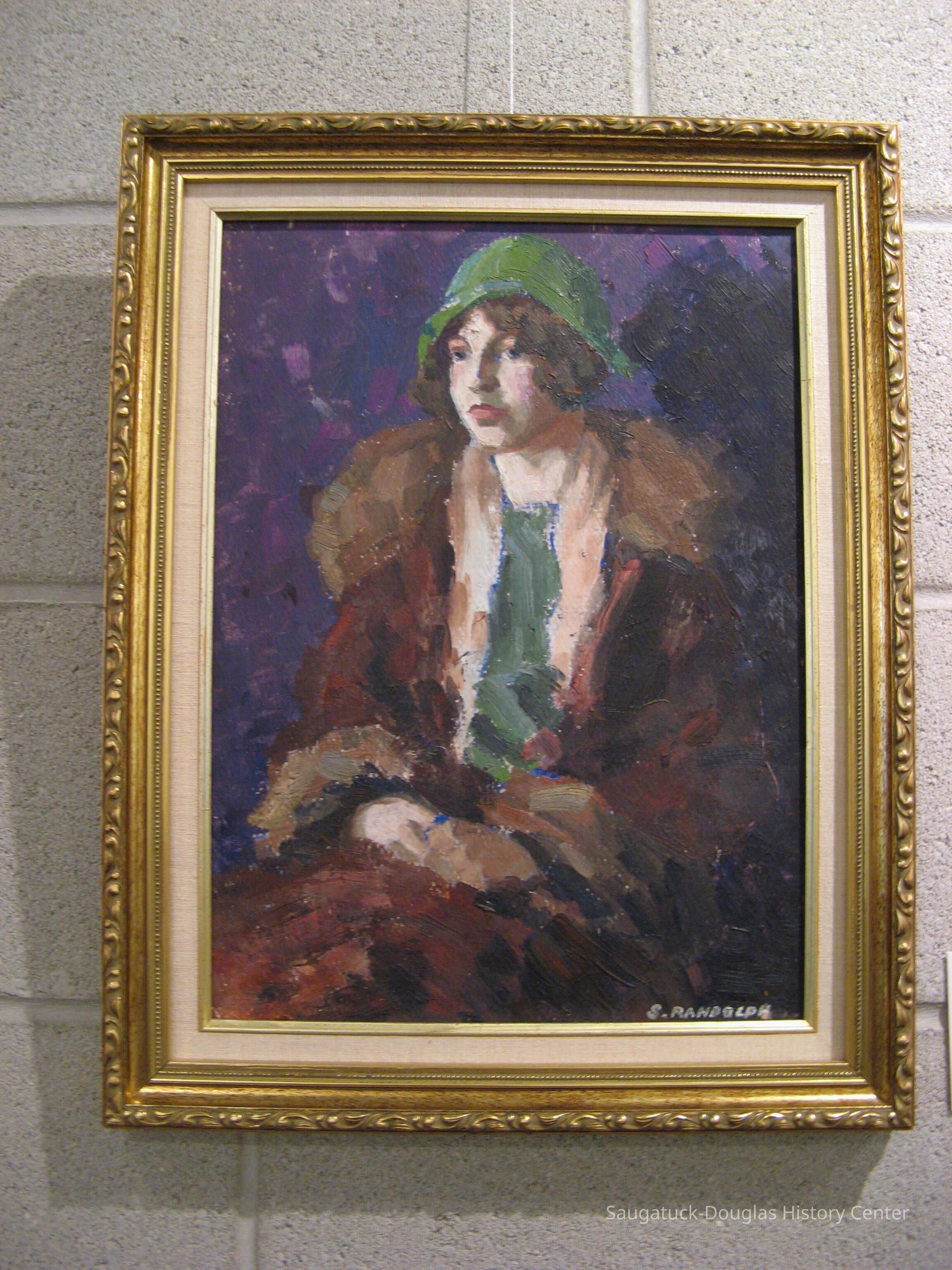 IMG_3130.jpg 2.1MB; Girl in Fur Coat
Sylvia Randolph (1905 - 2008)
American circa 1925
Oil
Loaned from the collection of Travis and Sandra Randolph