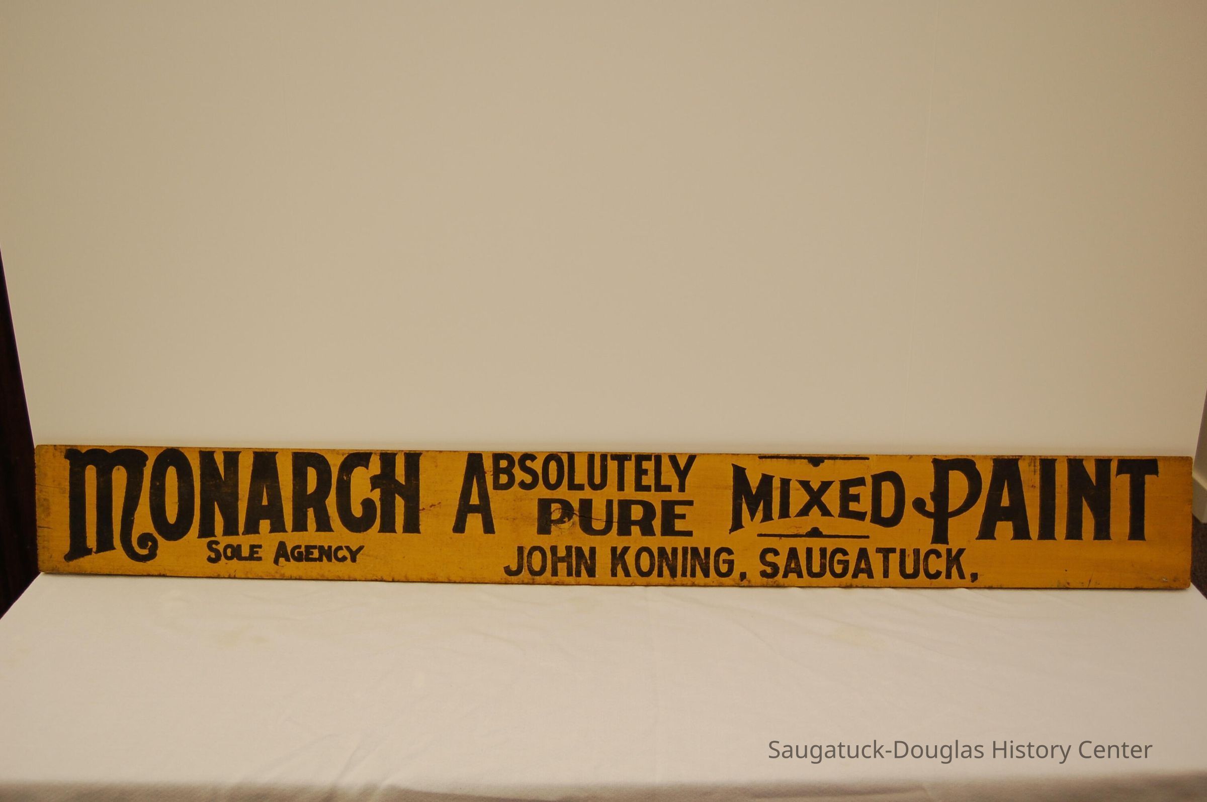 Monarch Paint Sign; Origsize: 13 1/2 x 25