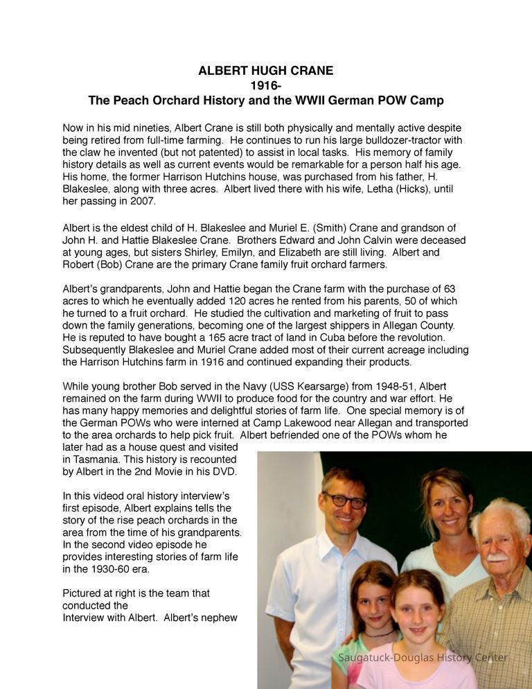 Albert Crane on Peaches and POWs - Image 2