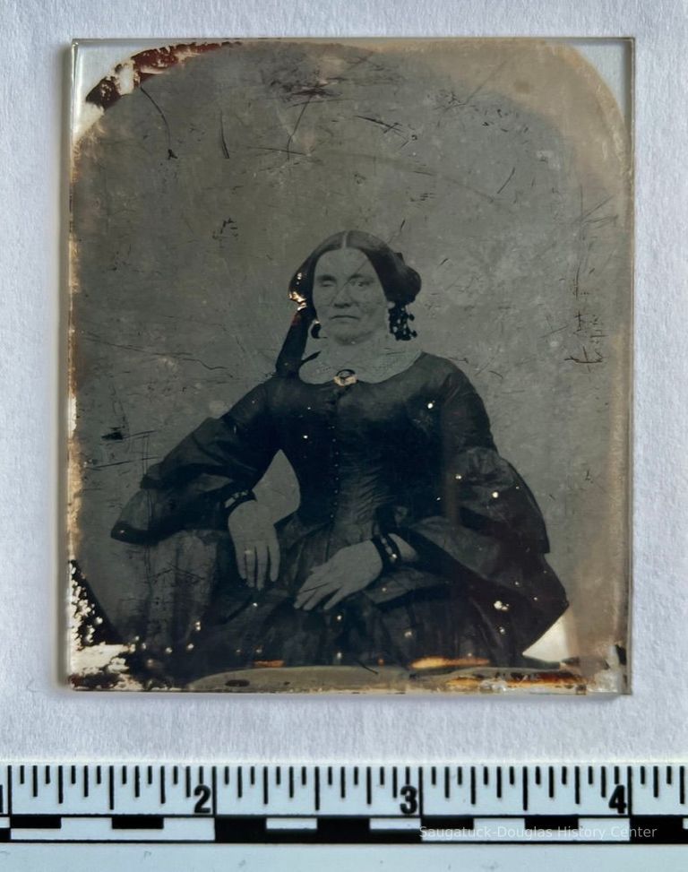          Woman with one eye shut ambrotype picture number 1
   