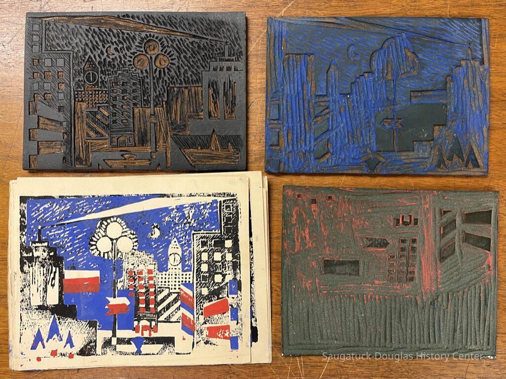          Celia M. House linoleum blocks and prints picture number 1
   