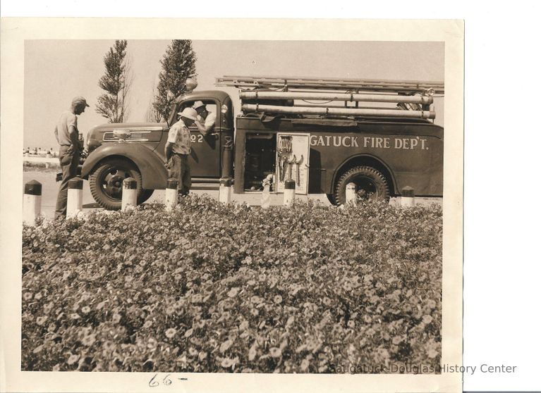          Saugatuck Fire Station Engine #2 1966; Origsize: 8 x 10; Origformat: Print-Photographic
   