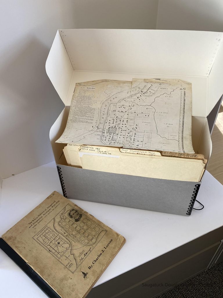 Singapore documents and copies of early maps  from the Charles Lorenz Collection ( Box 2 2016.37)