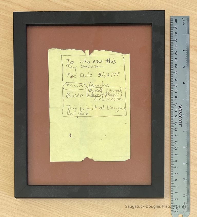          Erlandson time-capsule note picture number 1
   