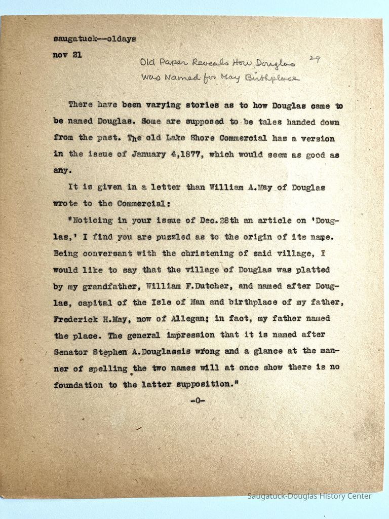          How Douglas got its name picture number 1
   
