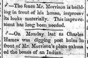          cr1869092503HamesDigsUpIndianBones.jpg; Charles Hames digs up bones at Mr. Morrison's place, presumed Stephen Morrison
   