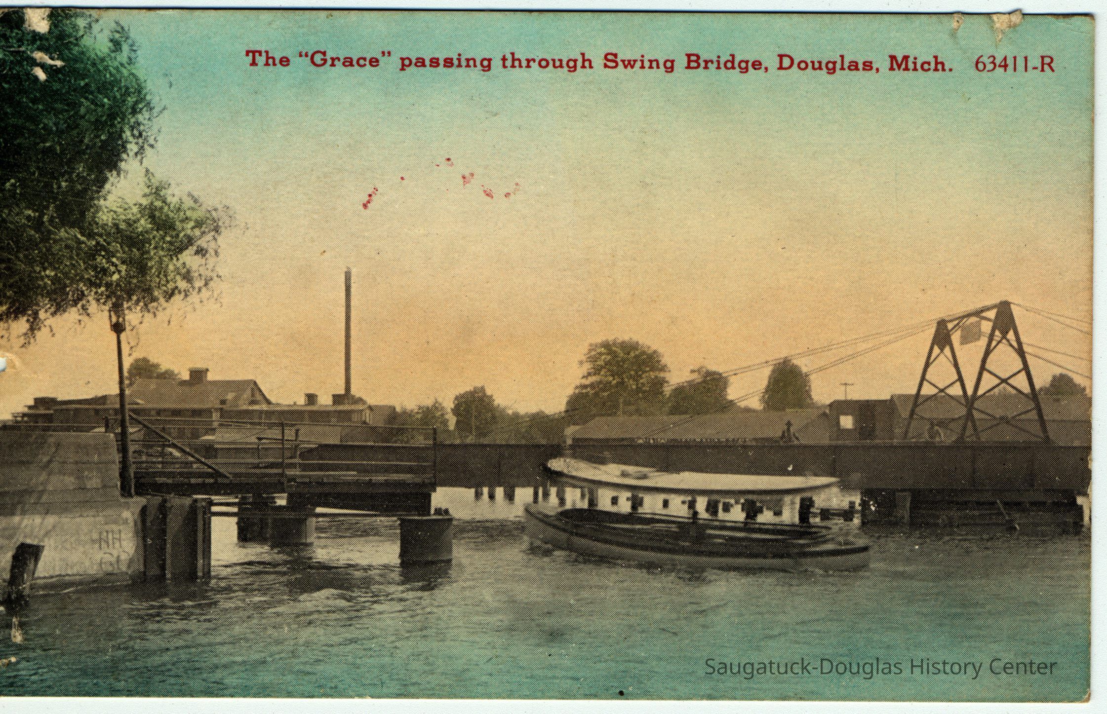 Grace_by_swingbridge.jpg 1.8MB; Erik Peterson donation/Digital file on Jack Sheridan Drive 2021.72.02