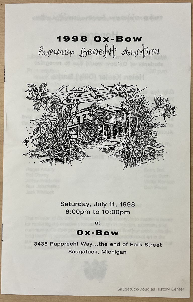          Ox-Bow Summer Benefit program, 1998 picture number 1
   