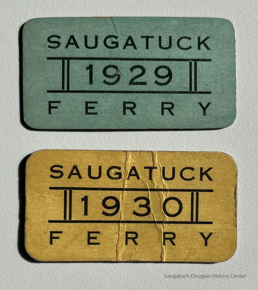 Saugatuck Ferry pass cards 1920 and 1930 picture number 1