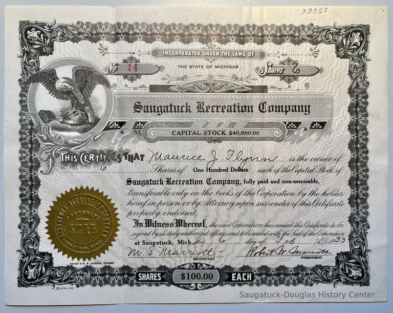          Big Pool Stock Certificate picture number 1
   