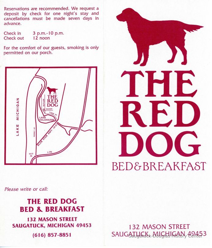          The Red Dog Bed & Breakfast Brochure
   