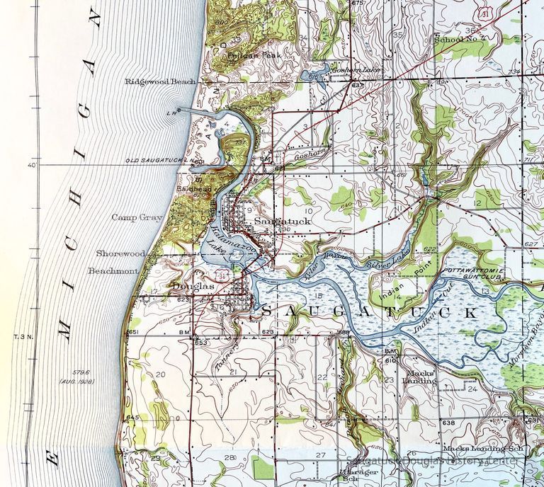 Allegan County 1928, Fennville Quadrangle