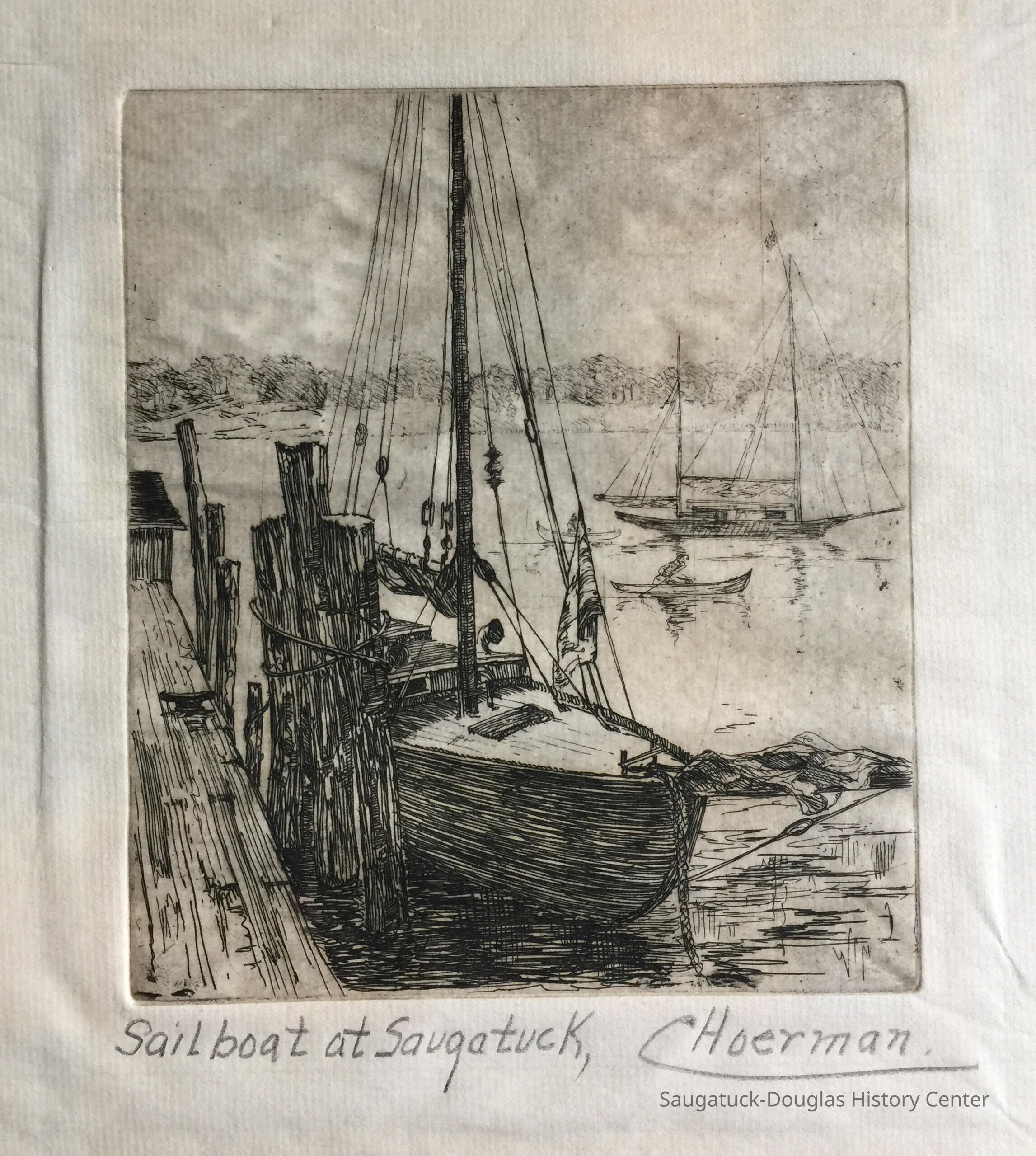 Sailboat at Saugatuck picture number 1