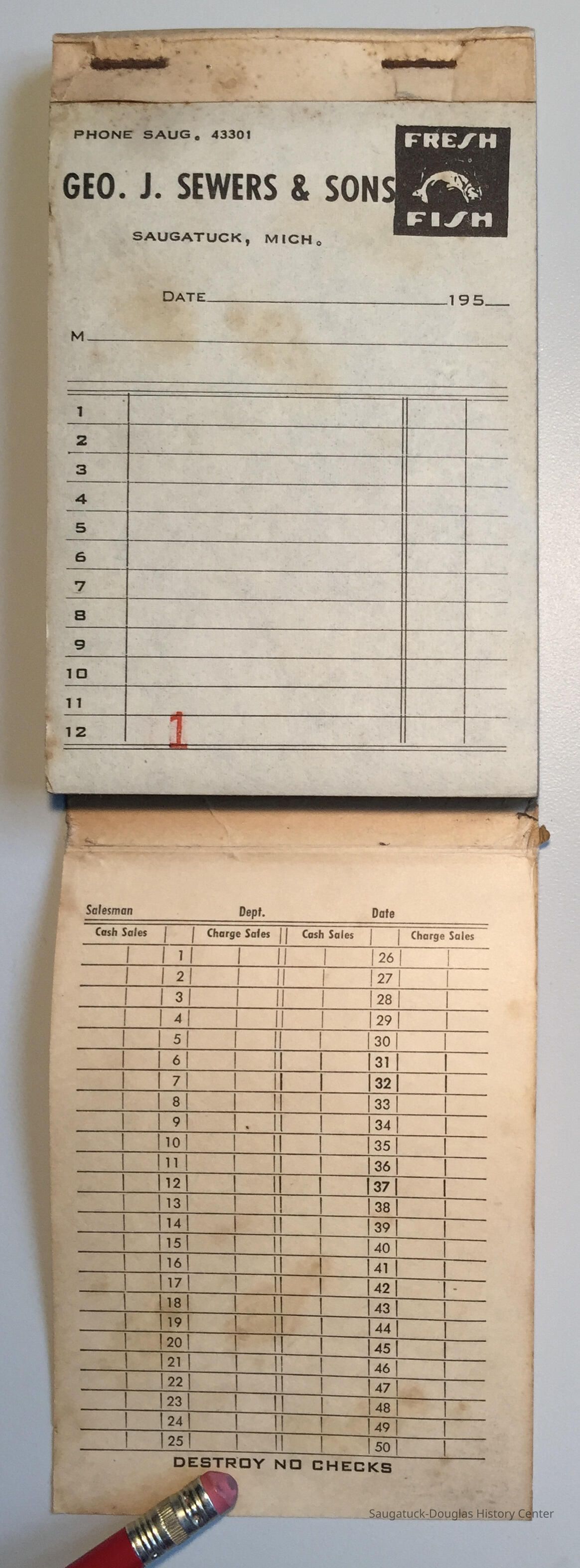 Sewers Duplicating Receipt Book picture number 1
