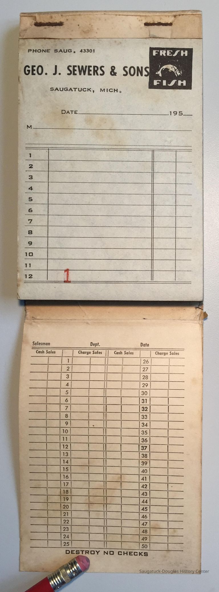          Sewers Duplicating Receipt Book picture number 1
   