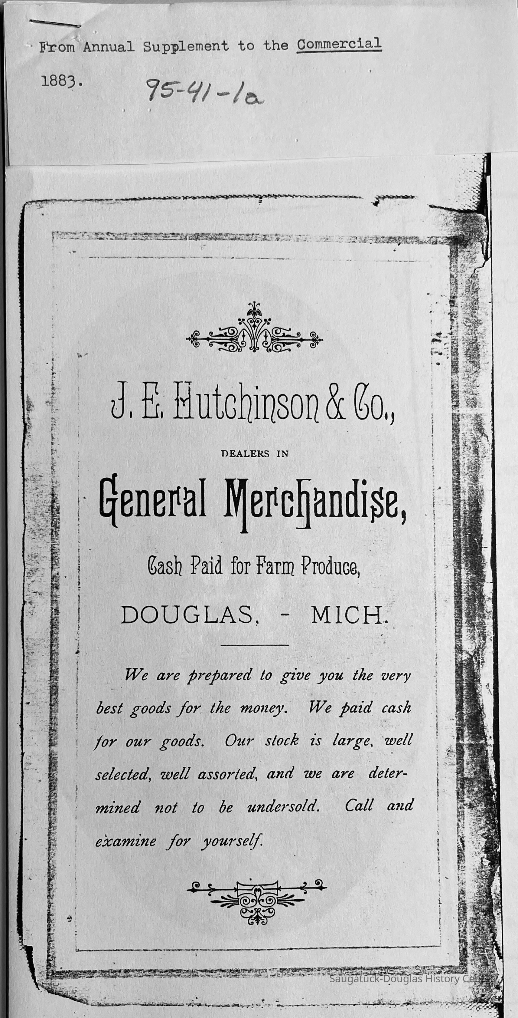 Commercial Record supplement 1883 picture number 1