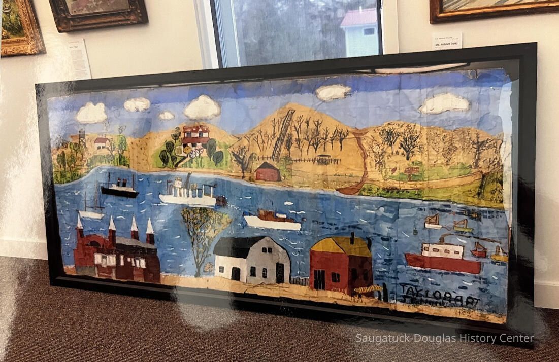 Mural, Taylor School river scene picture number 1
