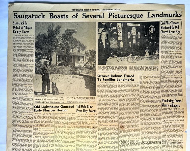          Saugatuck articles from Holland Centennial Edition picture number 1
   