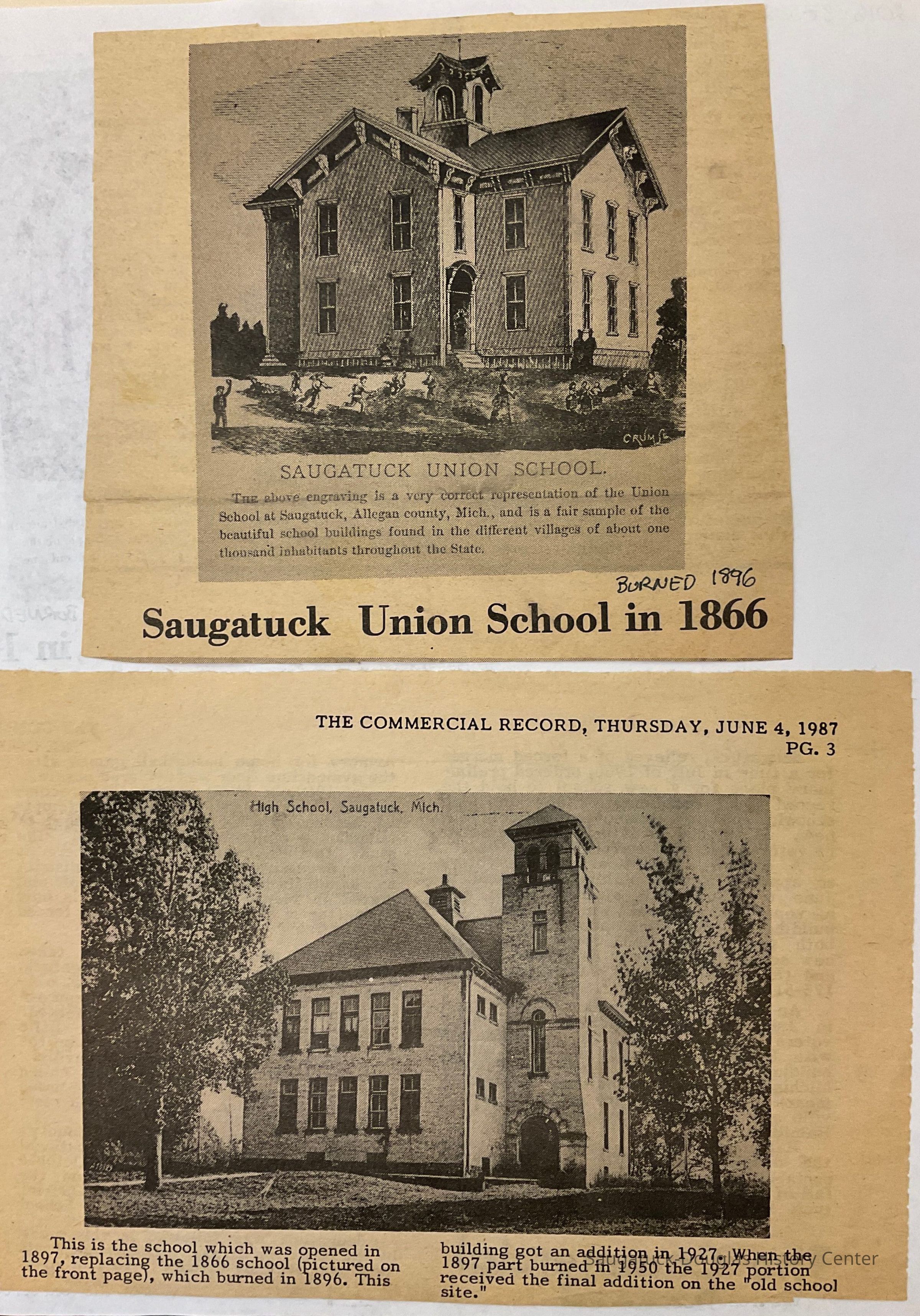 SHS newspaper article, 1987 picture number 1