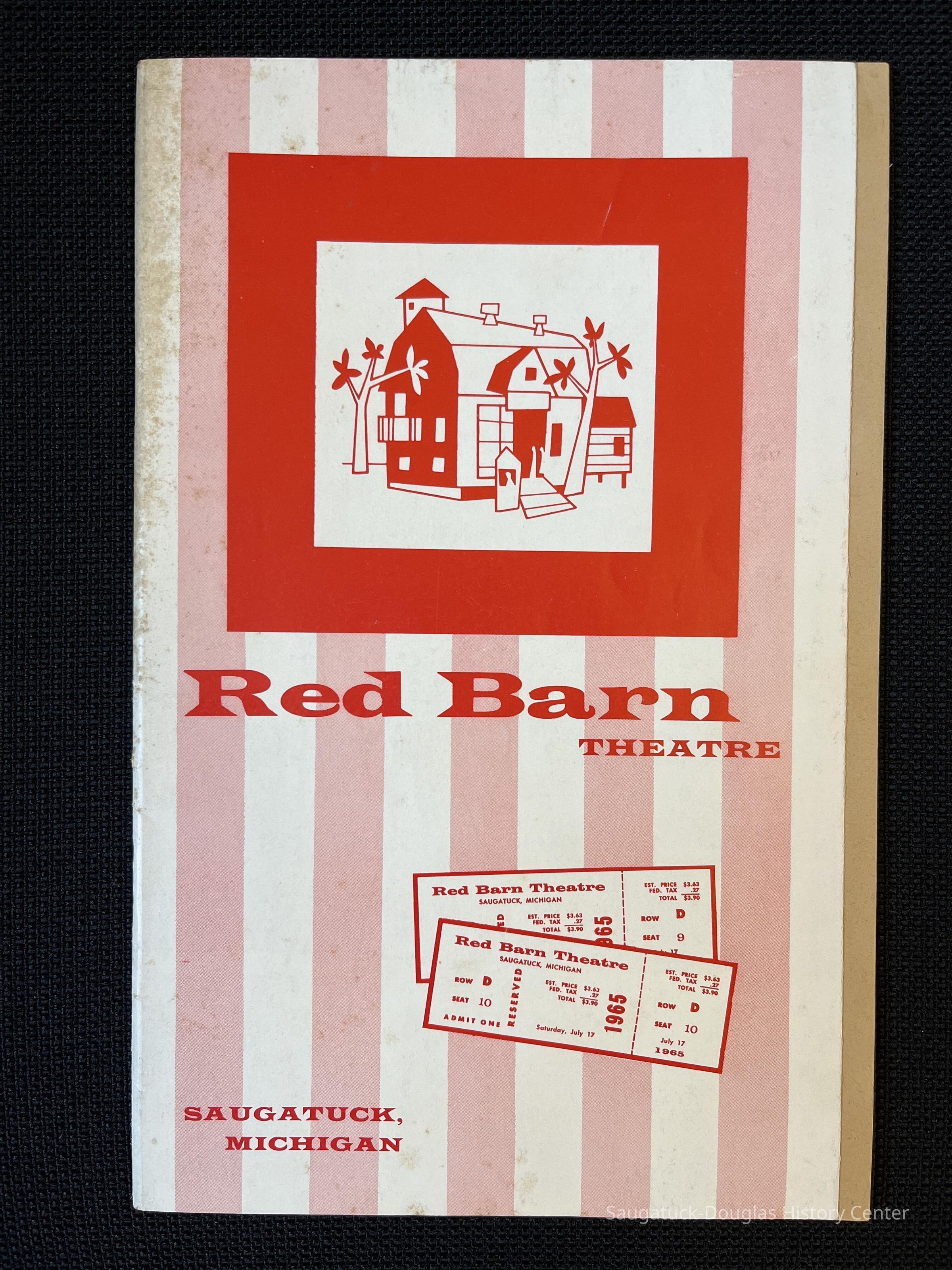 Red Barn Theater information booklet 1965 picture number 1
