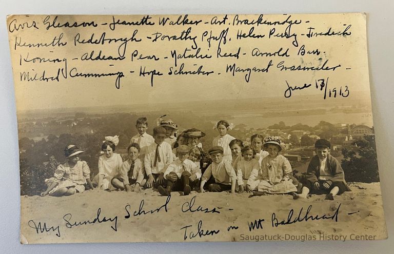          Sunday School Class on Mt. Baldhead 1913 picture number 1
   