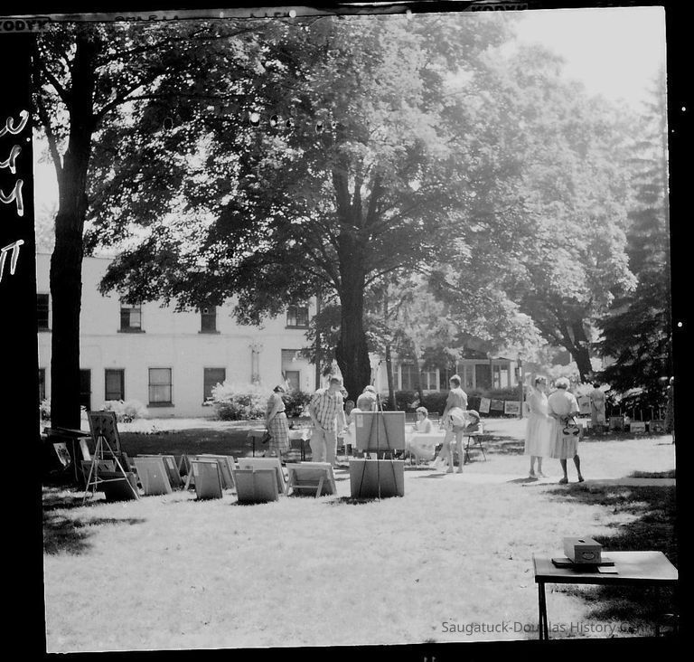 Art show on the Saugatuck Village Square 1960 - Image 2