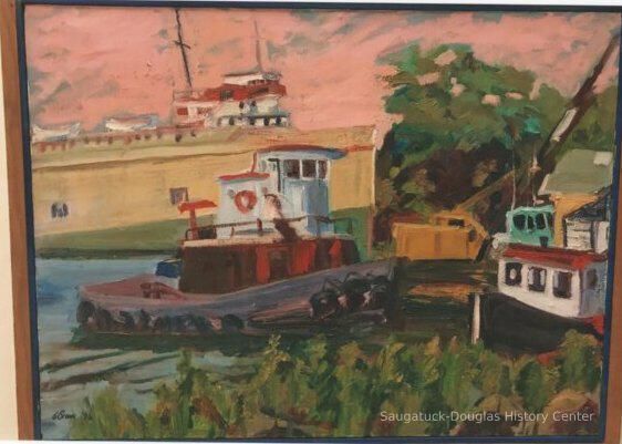          Tugs painting by George Brown; Origsize: 6