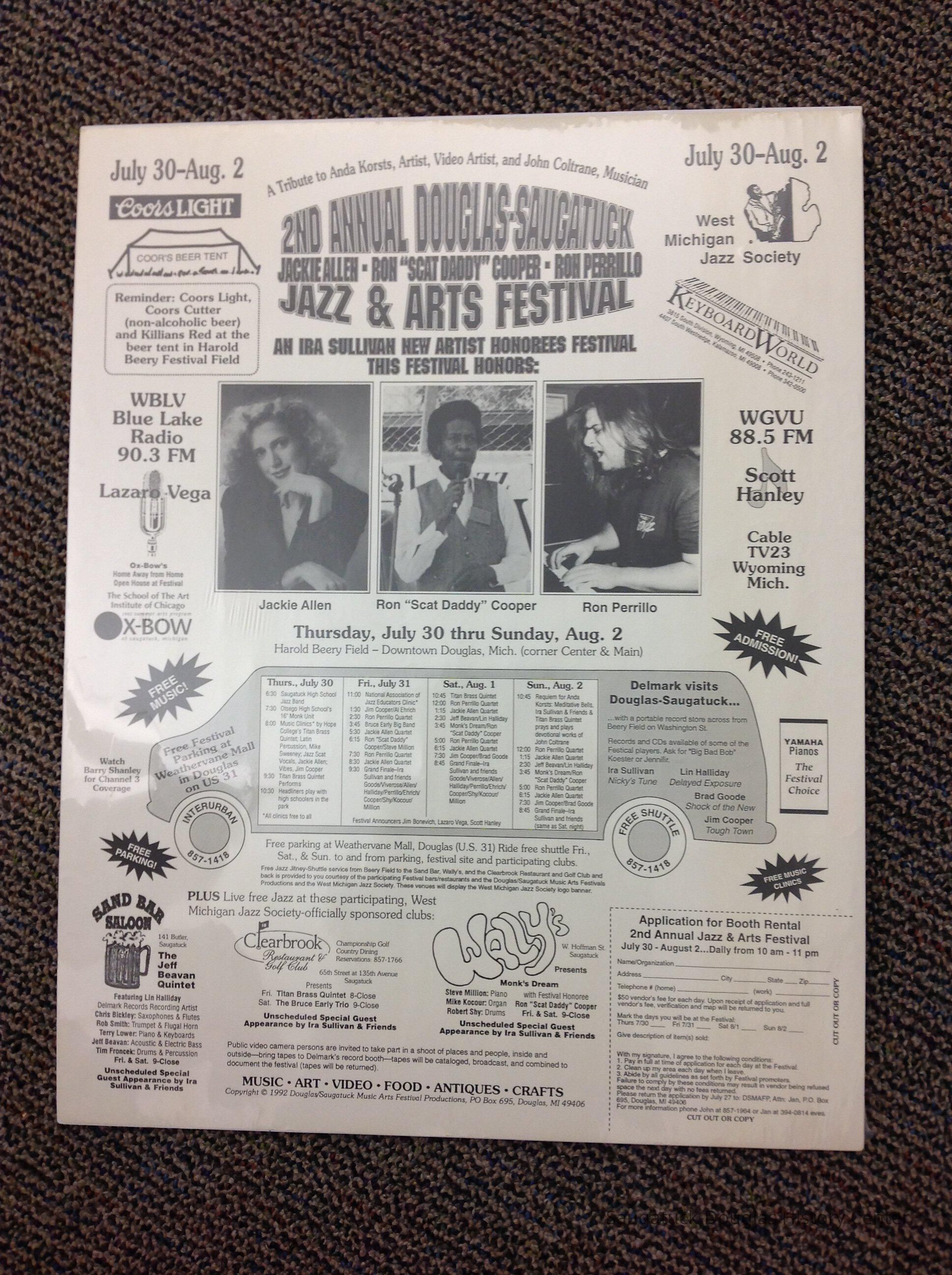 2nd Annual Jazz and Arts Festival 1992