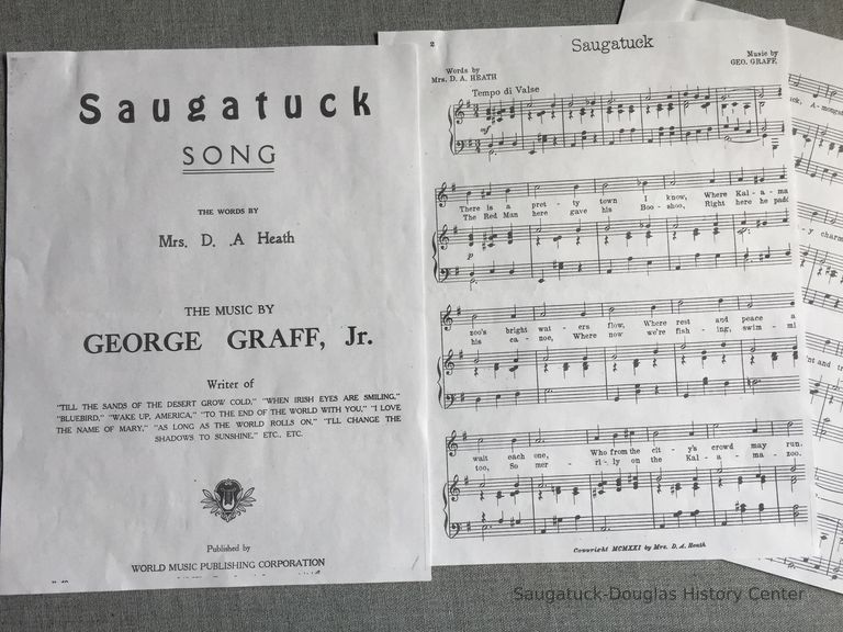          Saugatuck Song sheet music photocopy picture number 1
   