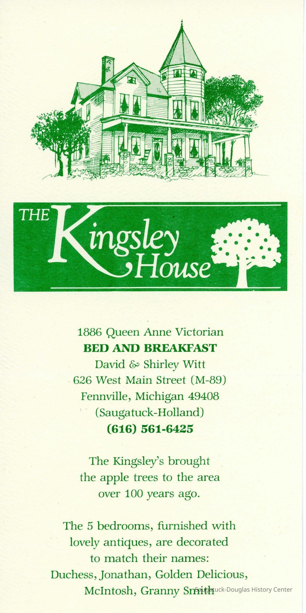 The Kingsley House Brochure