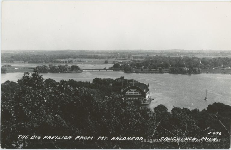          The Big Pavilion from Mt. Baldhead Postcard
   