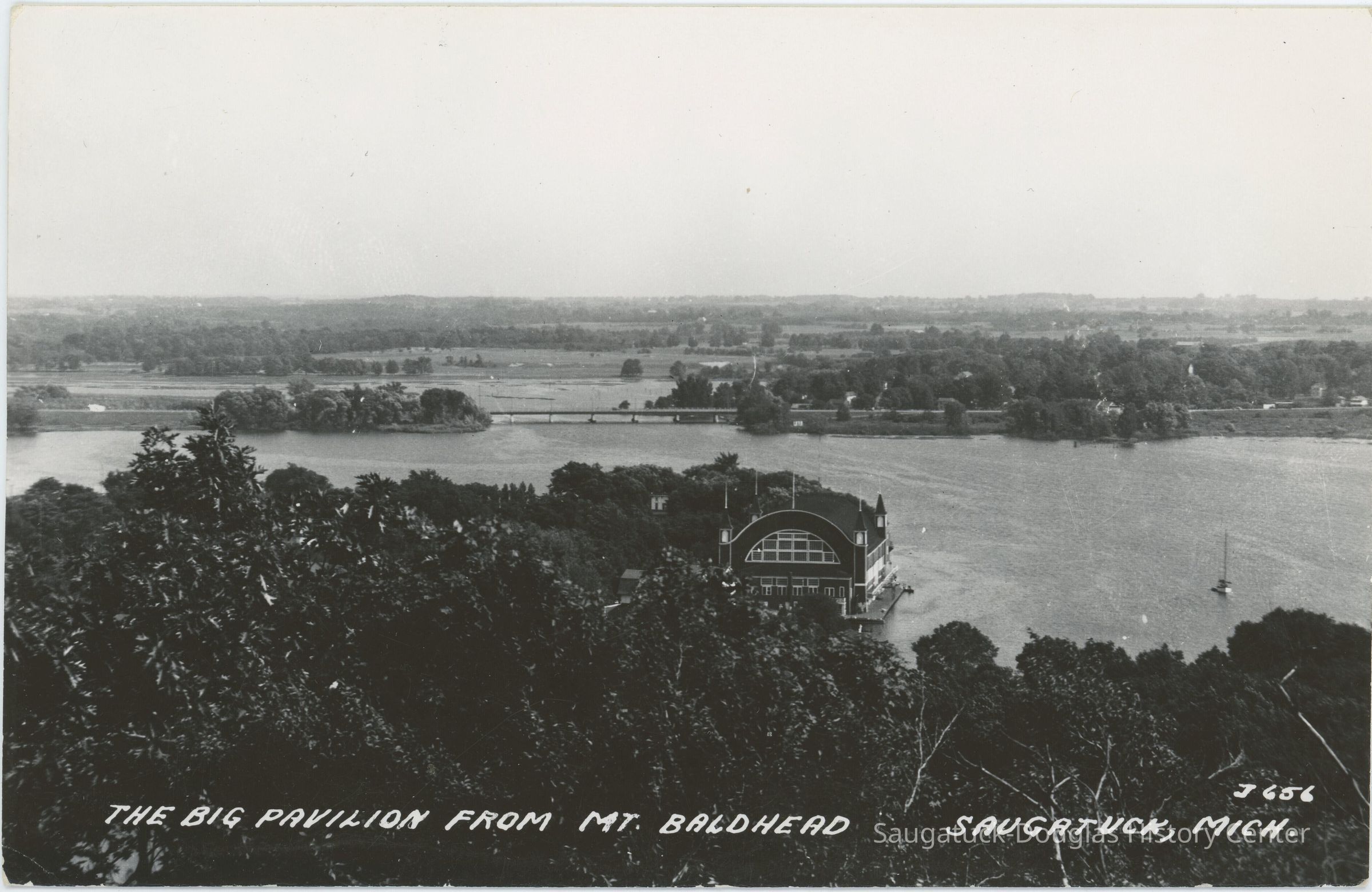 The Big Pavilion from Mt. Baldhead Postcard