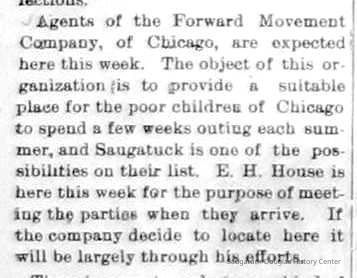          cr1899021701ForwardMovementCoVisitSaugatuck.jpg; Forward Movement Company of Chicago
   
