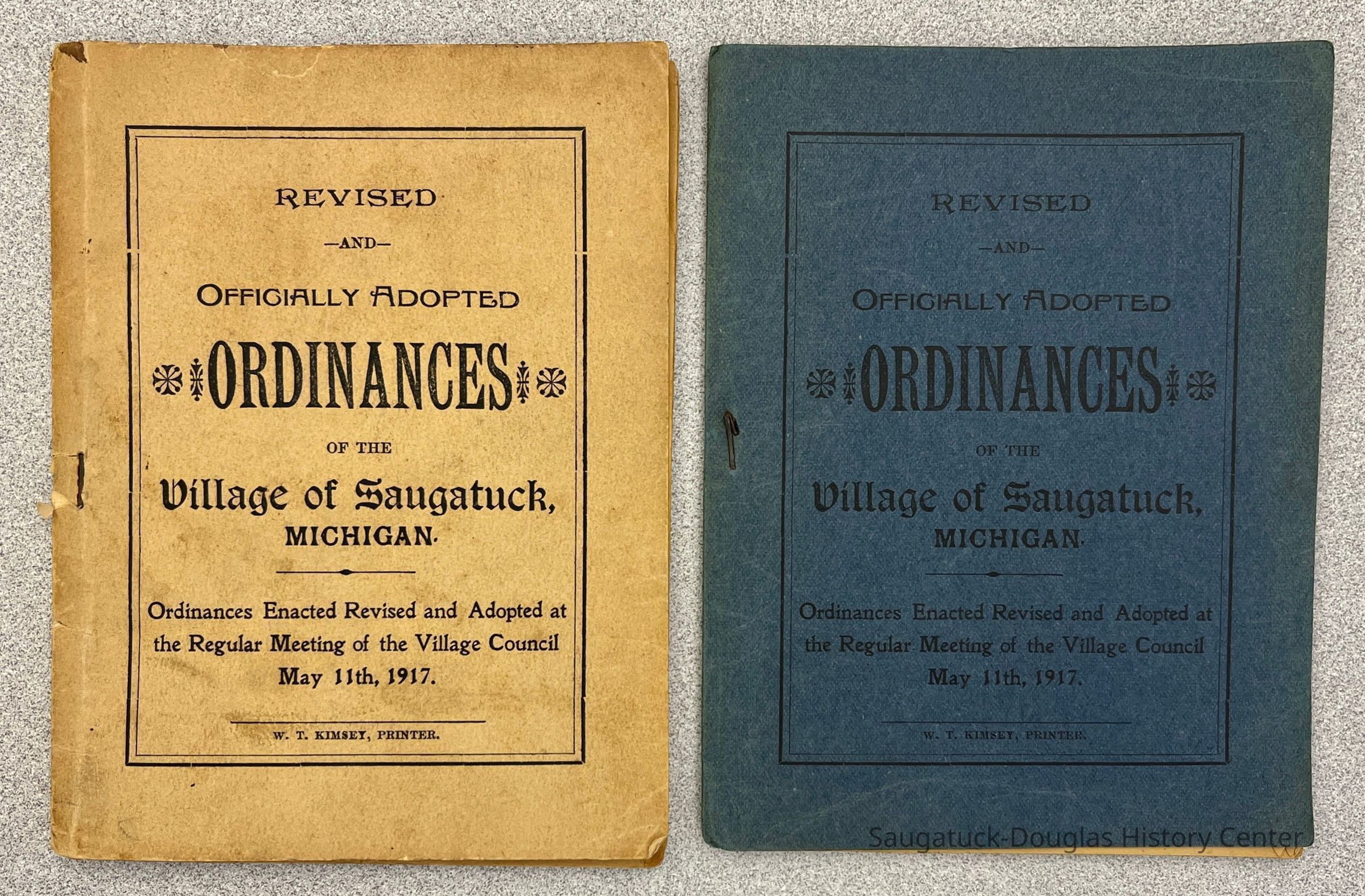          Ordinances Saugatuck 1917 picture number 1
   