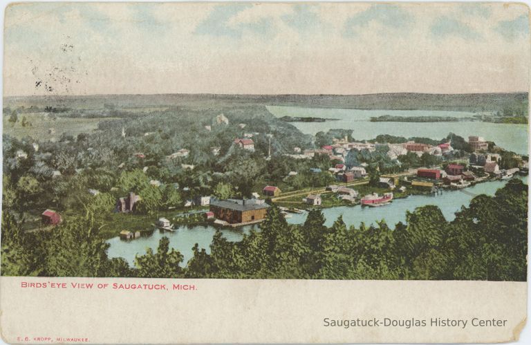          Birds' Eye View of Saugatuck, Mich. Postcard
   