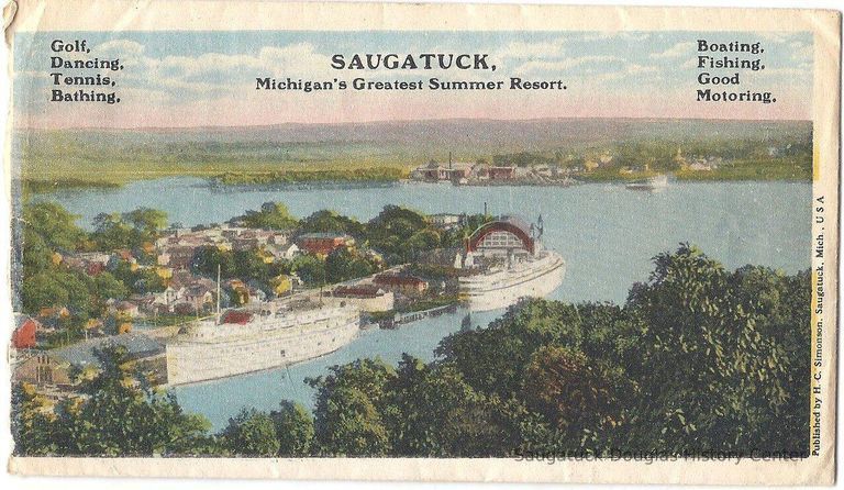          envelope with saugatuck image
   