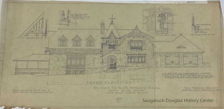         Residence For Mr. & Mrs. Patterson D. Merrill/South Bend, Indiana (Merrill) picture number 1
   