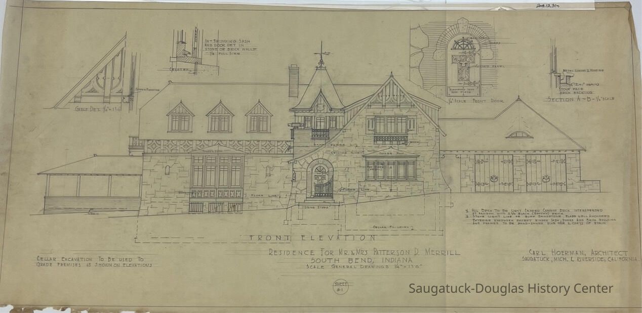          Residence For Mr. & Mrs. Patterson D. Merrill/South Bend, Indiana (Merrill) picture number 1
   