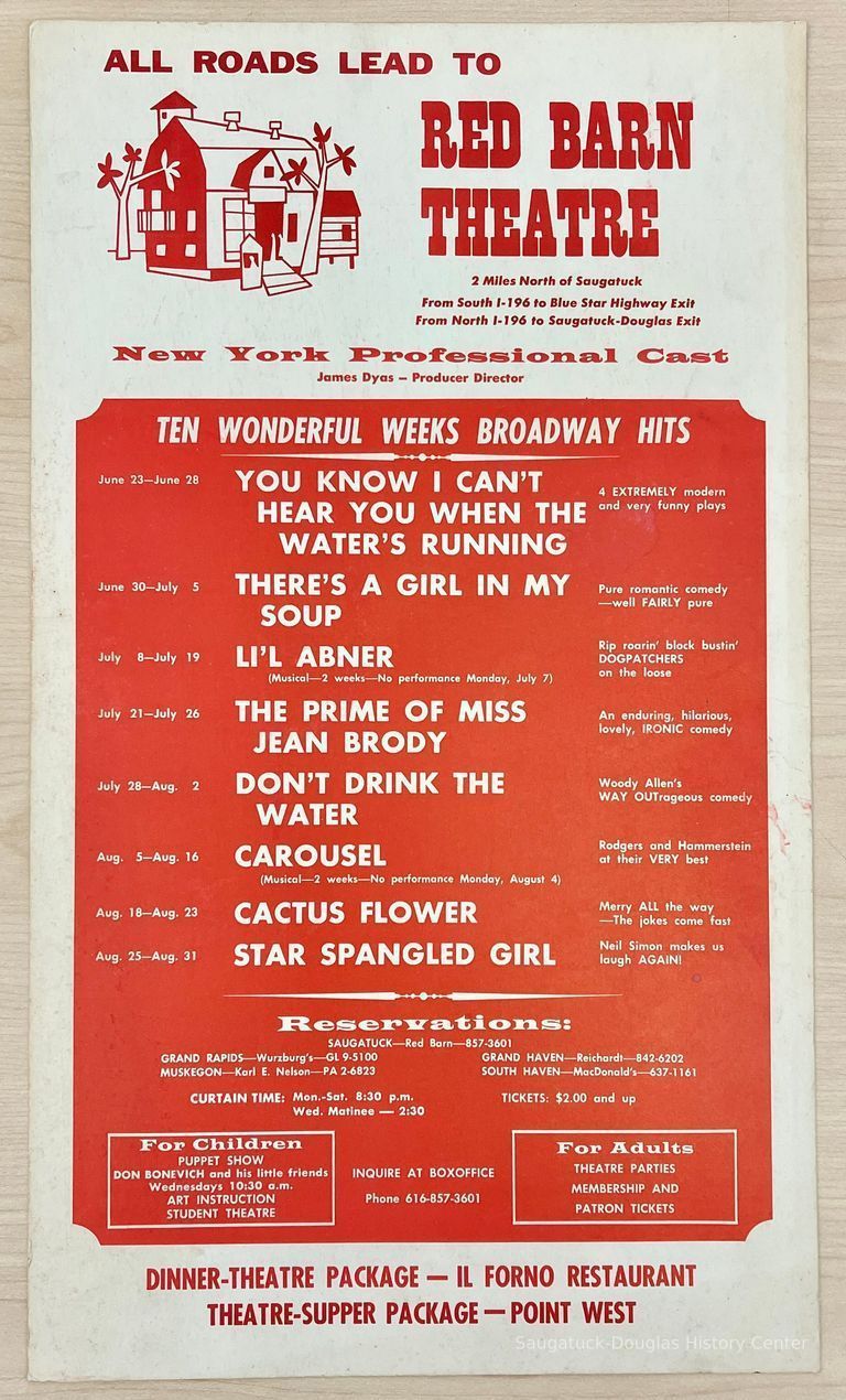          Red Barn Theatre Poster 1969 picture number 1
   