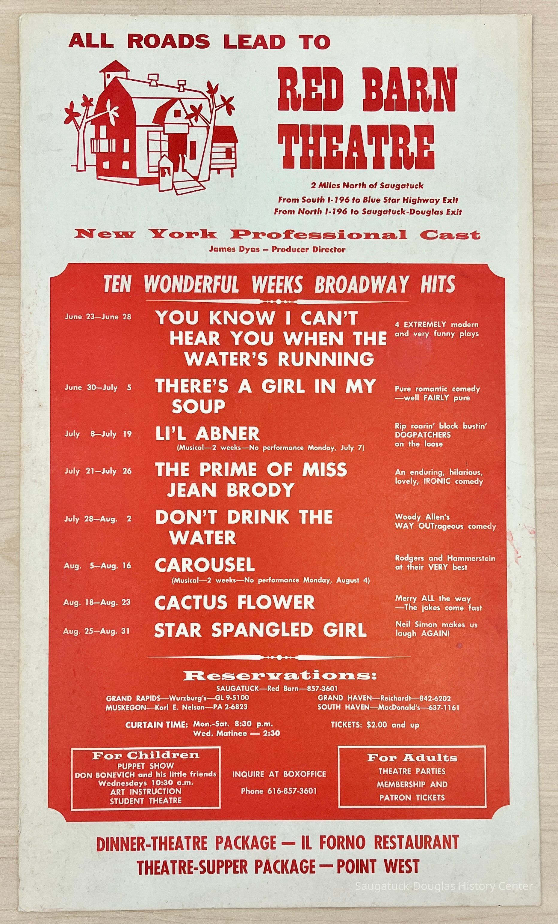 Red Barn Theatre Poster 1969 picture number 1