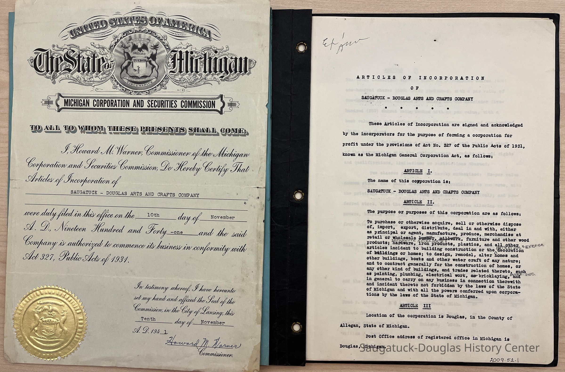 Articles of Incorporation picture number 1