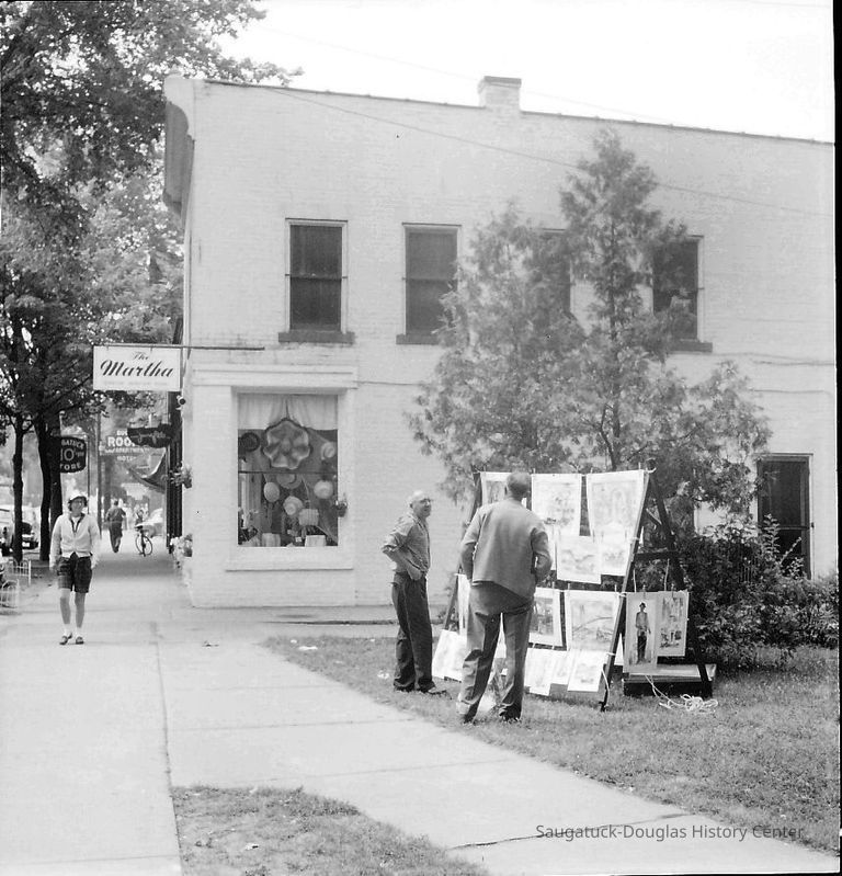 Martha Shop, Village square before Dr. Walker memorial installed